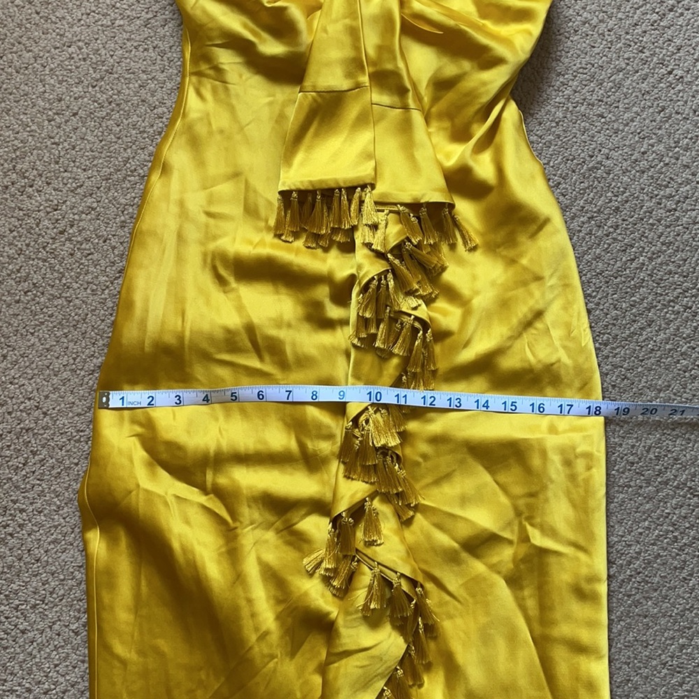 Cinq a sept Elise yellow tassel dress - Picture 8 of 10